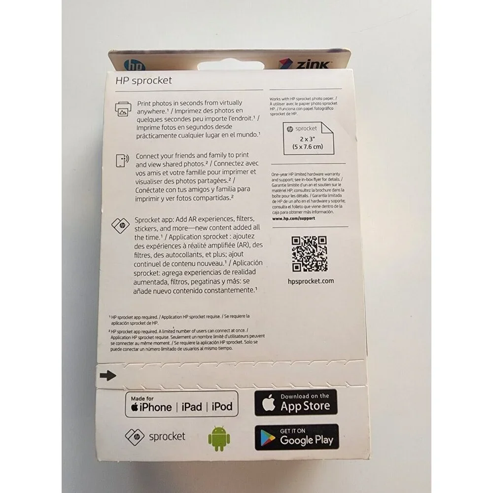 HP Sprocket Portable 2x3